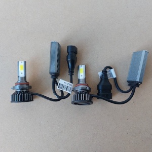 Set 2 becuri LED HB4 - 9006, 100W, COB, 12000LM, 6000K, lumina alb-rece - Img 7