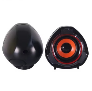 Set 2 boxe pentru PC, Q 87, 2 x 5W, negru cu portocaliu - Img 5