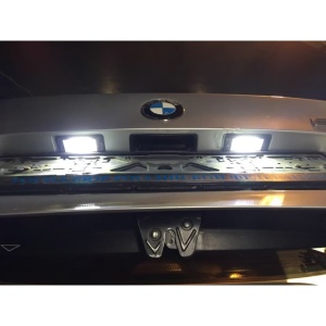 Set 2 lampi LED pentru numar auto, fara eroare de bec ars, compatibil BMW, lumina alb-rece - Img 4