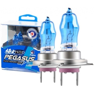 Set 2 x Becuri auto H7, Pegasus, Xenon efect, 12V, 100W 6000k - Img 1