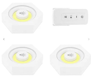 Set 3 Lampi Hexagonale LED Cob cu telecomanda si Butoane individuale - Img 13