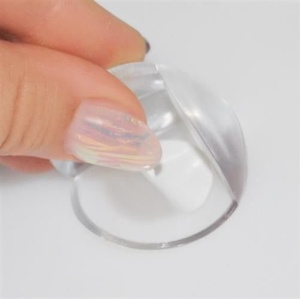 Set 4 bucati protectii de colt din silicon transparent pentru mobila - Img 6