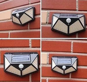 Set 4 Lampi Solare ULTRA 100 LED, cu senzor de miscare si lumina 3 moduri ILUMINARE - Img 6