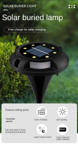 Set 4 x Lampi solare decorative pentru gradina, alee, gazon, piscina sau terasa, negru - Img 8