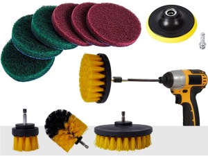 Set bureți si lavete din microfibra pentru spalat si lustruit, pensule, perii si capete pentru bormasina - Img 15