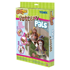 Set creatie Tomy Clayzee pentru copii de 6 ani+, creatii din lut cu 6 tuburi de culori - Img 1