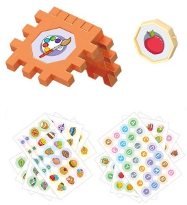 Set de Constructie 125 Piese cu Tuburi si Bile pentru Copii 3+ ani, Blocuri de Asamblat DIY, Multicolor - Img 4