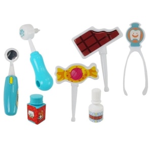 Set de Joaca Dentistul de Catei, pentru Copii de 3 ani+, cu 17 piese, 34x31x16cm, Multicolor - Img 4
