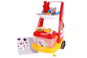 Set de jucarie, centru medical pe roti, cu accesorii si carucior pentru copii de 3 ani+ - Img 1