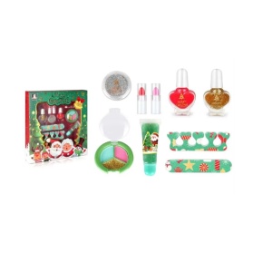 Set de machiaj si manichiura pentru fetite, cadou de Craciun, multicolor - Img 2