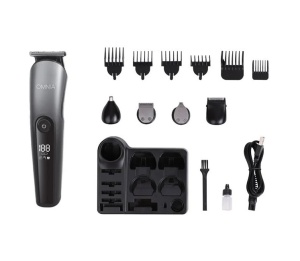 Set Profesional pentru Ras si Tuns, 11 in 1, ecran LCD, 16.5x6.5x20 cm, negru - Img 1