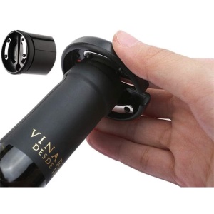 Set Tirbuson Electric, 4 in 1 cu taietor de folie, dop de vid si aerator/varsator de vin, Desfacator Pentru Vin, Premium, Multifunctional, Negru - Img 10