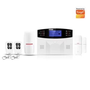 Sistem de alarma inteligent AQ5, cu ecran LCD, wireless, cu 2 senzori si 2 telecomenzi, alb - Img 5