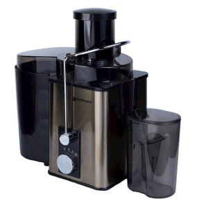 Storcator de fructe si legume, Hoffmans, 800W, recipient de 600ml, 2 viteze + funcție Pulse, negru-auriu - Img 4