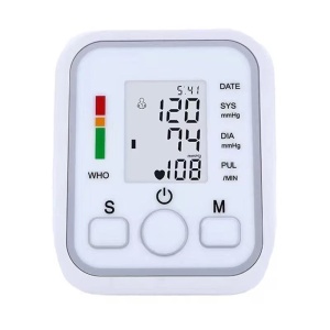 Tensiometru Digital cu Ecran LCD, 0-300mmHg, Puls 40-200 bpm, Senzor Automat, Alb - Img 3