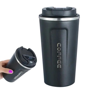 Termos smart pentru cafea/ceai sau alte bauturi, Afisaj LCD de temperatura, Capacitate 510ml - Img 5