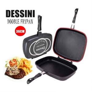 Tigaie dubla grill antiaderenta Dessini de 36cm - Img 2