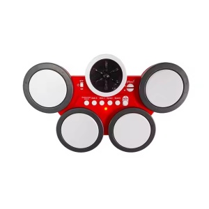 Toba electrica interactiva pentru copii, efecte muzicale, volum reglabil, 39x24x7.5cm, rosu - Img 1