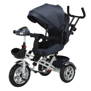 Tricicleta 4in1 cu lumina, muzica si sezut reversibil, varsta 1-6 ani, greutate maxima 50 kg