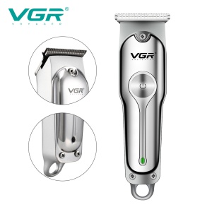 Trimmer Profesional VGR V-071, Lama T din Otel Inoxidabil, Autonomie 120 Minute, Incarcare USB, 3 Piepteni Inclusi, Argintiu - Img 9