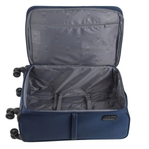Valiza - Troler cu buzunare exterioare, Capacitate 83L, Albastru - Img 4
