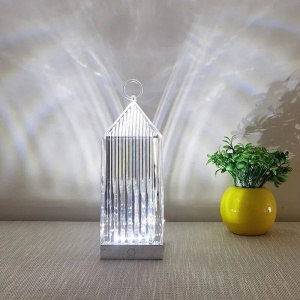 Veioza lampa decorativa din Acril cu 3 moduri de Iluminare Andowl Q-LED99 - Img 5