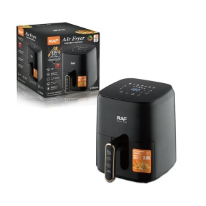 Air fryer de 3 L, RAF R5362B, 1300 W, control digital, material antiaderent, 25x20x28 cm, negru - Img 2