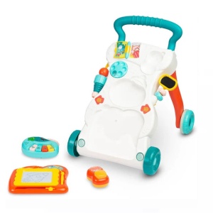 Antemergator muzical 4 in 1, interactiv, cu jucarii detasabile, pentru copii 6 luni+, 45x41x31 cm, multicolor - Img 4