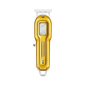 Aparat de contur si tuns Profesional VGR V-919, Lama T din Otel Inoxidabil, Incarcare USB, Autonomie 100 Minute, Auriu - Img 6