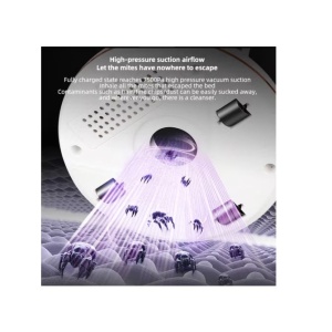 Aspirator manual 3 in 1, cu lumina UV, portabil, anti-acarieni si bacterii, 120W - Img 3