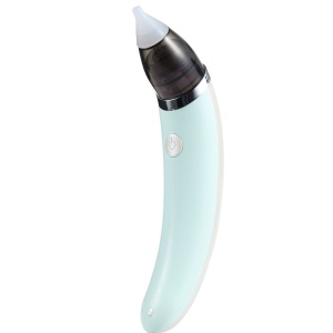 Aspirator nazal pentru copii, portabil, 5 trepte de viteza si 2 capete, incarcare USB, verde - Img 1