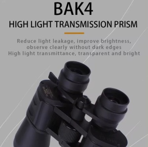 Binoclu militar cu unghi larg, Zoom 20x50 monocular-C, diafragma 50mm, focalizare 8, BAKA4 Prism, din metal cu cauciuc, negru - Img 11