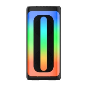Boxa Portabila Bluetooth cu Microfon si Lumini, 20W, Karaoke, Baterie 2400 mAh, USB, Negru - Img 2