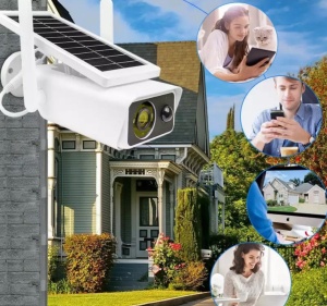 Camera de supraveghere solara, IP66, Full-HD, 2MP, infrared, cu microfon si difuzor, alb - Img 9
