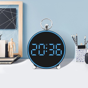 Ceas Digital de Masa sau Perete, cu Alarma, Snooze, Lumina LED, Mod Noapte, Control vocal, USB - Img 12