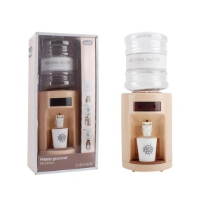 Dozator de apa de jucarie, pentru copii 3 ani+, cu lumini si sunete, 800ml, 11x30x11 cm, crem - Img 3