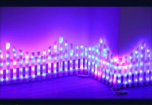 Gardulet Decorativ cu 288 LED-uri, 280x29cm, Interconectabil, Lumina Alba Calda/Multicolora - Img 7