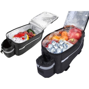 Geanta Termica pentru bicicleta, 3 Compartimente, Capacitate 9L, Negru - Img 6