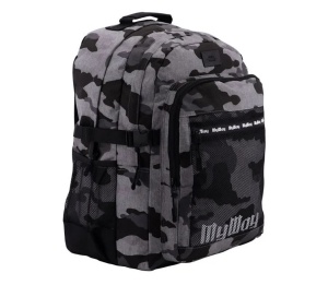 Ghiozdan pentru scoala, Model Army cu Plasa, 31x22x45 cm, negru - Img 4