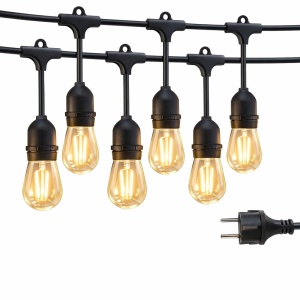 Ghirlanda luminoasa cu incarcare la priza - Lungime 10 metri 10 Becuri LED - Lumina calda