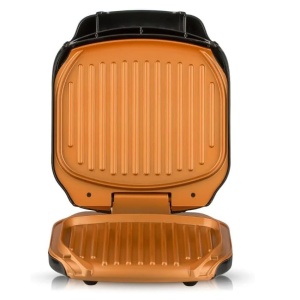 Gratar electric RAF R522, Putere 1000W, cu capac si placi antiaderente, Negru - Img 6