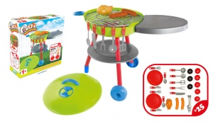 Grill Barbecue de jucarie Mochtoys, cu blat de lucru - Img 4