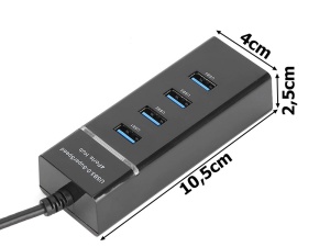 Hub USB cu 4 porturi USB 3.0 viteza transfer de pana la 5Gbps - Img 11