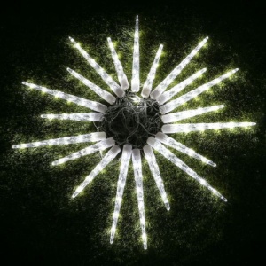 Instalatie lumioasa LED, cu 8 Turturi, Alb Cald, Alb Rece, Albastru si Multicolor, 3m - Img 1