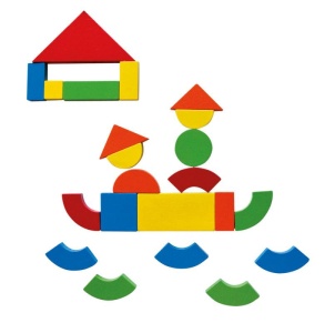 Joc de creatie cu forme magnetice si tabla din lemn - Img 6