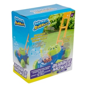 Jucarie pentru baloane de sapun, forma masina de tuns iarba, capacitate 118ml, multicolor - Img 2