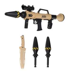 Jucarie realista arma Bazooka, cu lumini si sunete, cu accesorii realiste incluse - Img 2