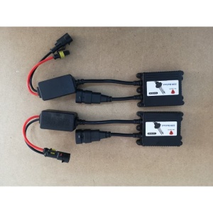 Kit de 2 becuri auto cu Xenon H7 HID, 6000K, 55W, 12V, balast slim, faza scurta, lunga, ceata, alb-rece - Img 3