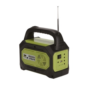 Kit solar camping GD-8073, Radio FM, MP3, Bluetooth, Lanterna, Powerbank, 3 becuri LED - Img 4