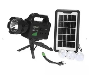 Kit solar lanterna cu trepied si 3 becuri GD-P50 HA - Img 1